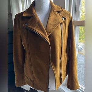 Cognac Old Navy faux suede jacket